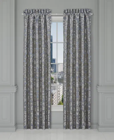 J Queen New York Barocco Window Panel Pair, 50" X 95" In Sterling