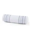 J Queen New York Bayside Neckroll Decorative Pillow, 7" X 20" In Blue