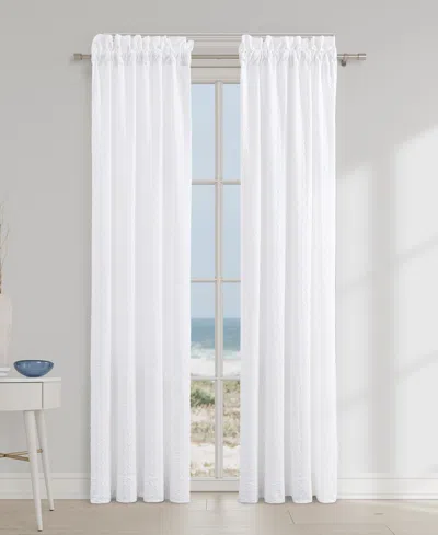 J Queen New York Bayside Window Panel Pair, 50 X 84" In White
