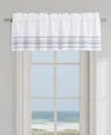 J Queen New York Bayside Window Straight Valance, 18" X 88" In White