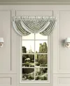 J Queen New York Belgium Waterfall Window Valance, 33" X 49" In Spa