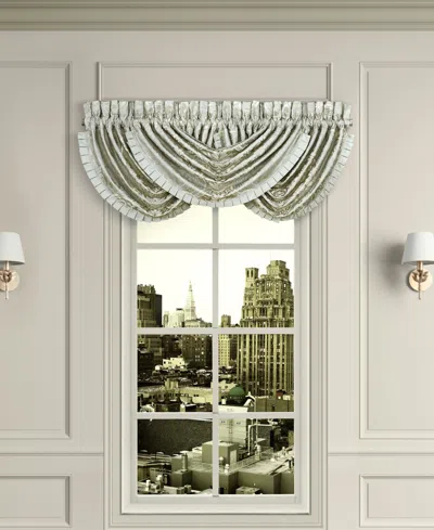 J Queen New York Belgium Waterfall Window Valance, 33" X 49" In Spa