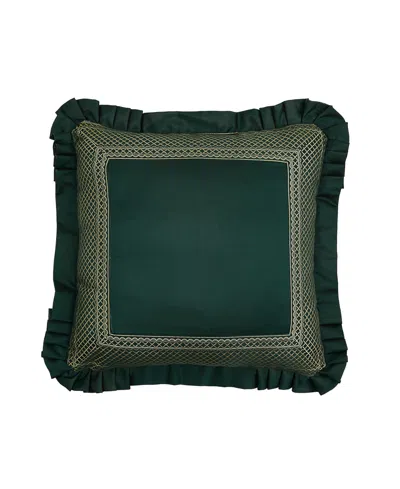 J Queen New York Bellini Decorative Pillow, 20" X 20" In Forest