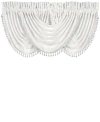 J Queen New York Bianco Waterfall Window Valance, 33" X 49" In White