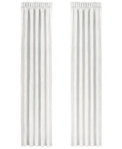 J Queen New York Bianco Window Panel Pair, 100" X 84" In White