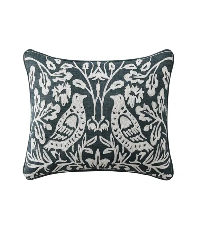 J Queen New York Blossom View Boudoir Decorative Pillow, 14" X 20" In Black