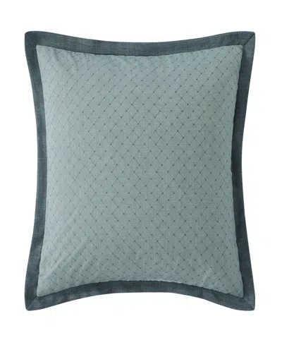 J Queen New York Blossom View Euro Sham, 26" X 26" In Green