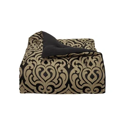 J Queen New York Bolero - Black And Gold 4pc. Comforter Set