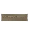 J Queen New York Bolero Bolster Decorative Pillow, 15" X 52" In Black