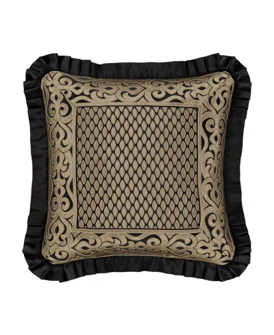 J Queen New York Bolero Embellished Decorative Pillow, 20" X 20" In Black
