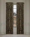 J Queen New York Bolero Window Panel Pair, 50" X 84" In Black