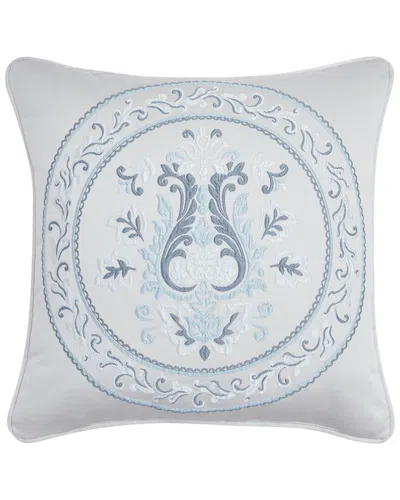 J Queen New York J. Queen New York Boulevard 18in Square Embellished Decorative Throw Pillow In Gray