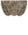 J Queen New York Bradshaw Waterfall Swag Window Valance, 49" X 33" In Natural