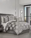 J Queen New York Brando 4 Piece Comforter Set, California King In Charcoal