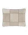 J Queen New York Brando Boudoir Decorative Pillow, 15" X 20" In Flax
