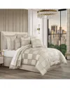 J Queen New York Brando Comforter Set Collection Bedding In Beige