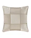J Queen New York Brando Decorative Pillow, 20" X 20" In Flax