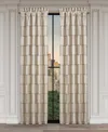 J Queen New York Brando Window Panel Pair, 50" X 84" In Flax