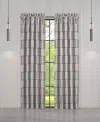 J Queen New York Brando Window Panel Pair, 50" X 95" In Charcoal