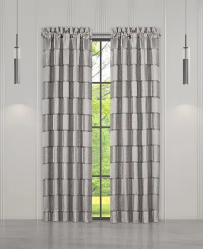 J Queen New York Brando Window Panel Pair, 50" X 95" In Charcoal