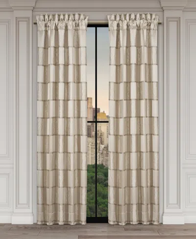J Queen New York Brando Window Panel Pair, 50" X 95" In Flax
