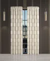 J Queen New York Brando Window Panel Pair, 50" X 95" In Ivory