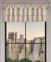 J Queen New York Brando Window Straight Valance, 18" X 88" In Flax