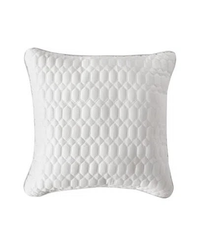 J Queen New York Brilliance Quilted Decorative Pillow, 20" X 20" In Ivory