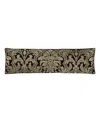 J Queen New York Brunello Bolster Decorative Pillow, 15" X 52" In Black