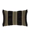 J Queen New York Brunello Boudoir Decorative Pillow, 15" X 20" In Black