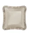 J Queen New York Brunello Square Decorative Pillow, 20" X 20" In Brown