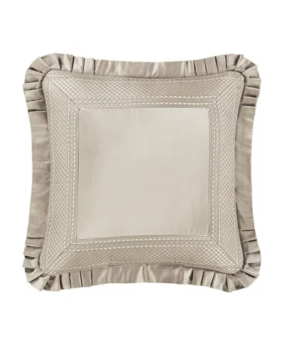 J Queen New York Brunello Square Decorative Pillow, 20" X 20" In Brown