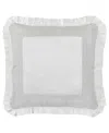 J Queen New York Brunello Square Decorative Pillow, 20" X 20" In Platinum