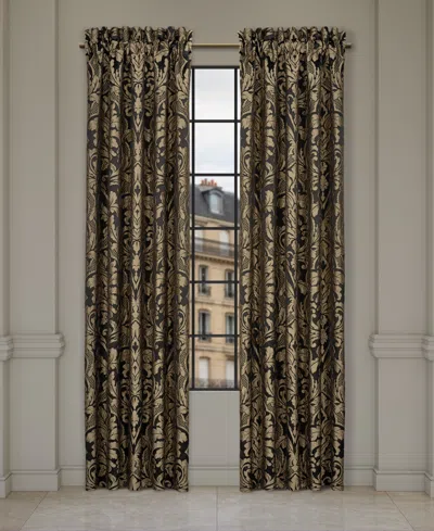 J Queen New York Brunello Window Panel Pair, 50" X 84" In Black