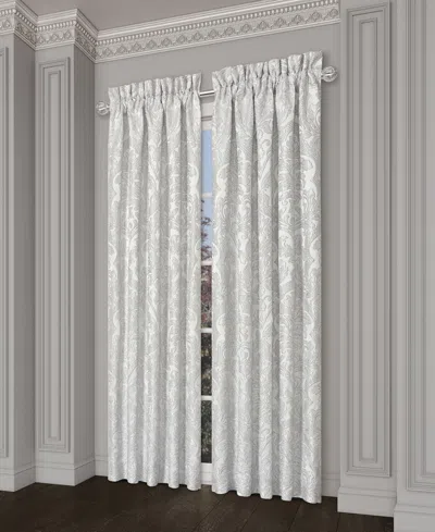 J Queen New York Brunello Window Panel Pair, 50" X 95" In Platinum