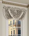 J Queen New York Brunello Window Waterfall Valance, 33" X 43" In Brown