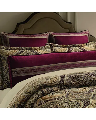 J Queen New York J. Queen New York Calistoga Bolster Decorative Throw Pillow In Purple