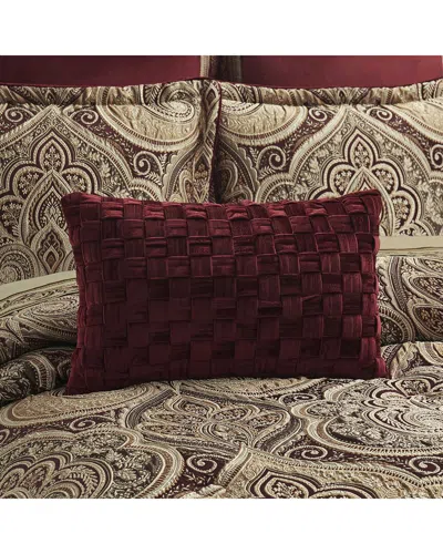 J Queen New York J. Queen New York Calistoga Boudoir Decorative Throw Pillow In Burgundy