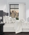 J Queen New York Calvari Comforter Sets In White