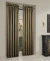 J Queen New York Calvari Window Panel Pair, 50" X 84" In Black