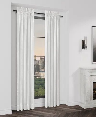 J Queen New York Calvari Window Panel Pair, 50" X 95" In Platinum