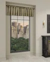 J Queen New York Calvari Window Straight Valance, 18" X 50"" In Black