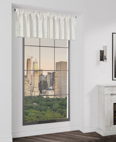 J Queen New York Calvari Window Straight Valance In Platinum