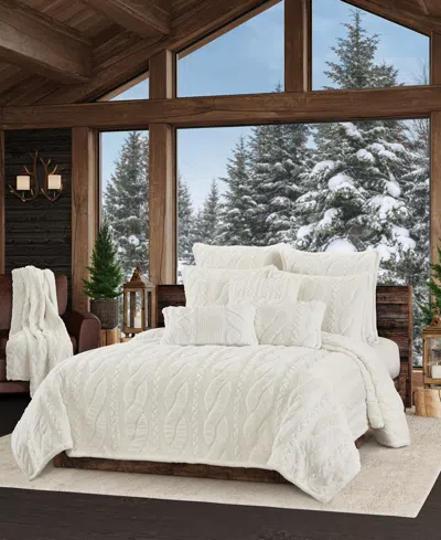 J Queen New York Cava 3pc. Quilt Set, King/california King In Winter White