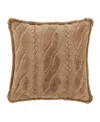 J Queen New York Cava Quilted Sham, European In Gold