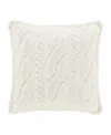 J Queen New York Cava Quilted Sham, European In Winter White
