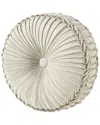 J Queen New York J. Queen New York Celine Tufted Round Throw Pillow In Neutral