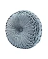 J Queen New York Celtic Tufted Decorative Pillow, 15" Round In Spa