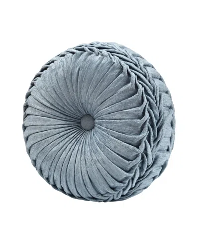 J Queen New York Celtic Tufted Decorative Pillow, 15" Round In Spa