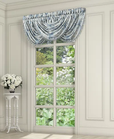 J Queen New York Celtic Window Waterfall Valance, 33" X 49" In Spa